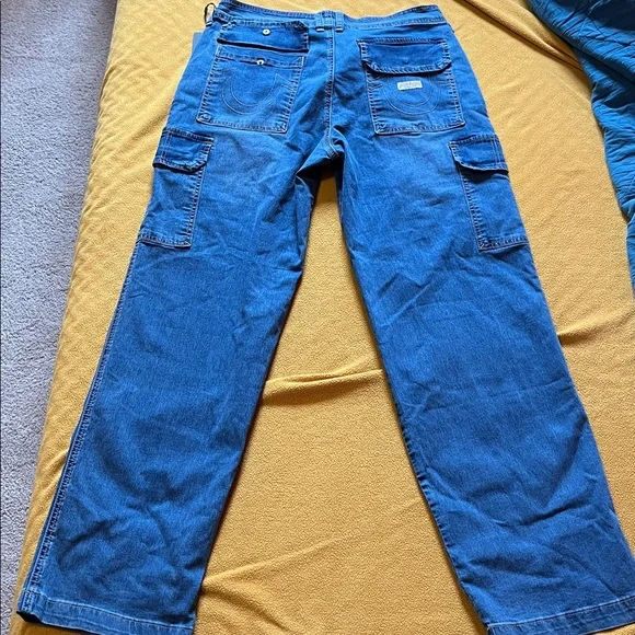 True Religion Indigo Cargo Pants NWT - Picture 5 of 7